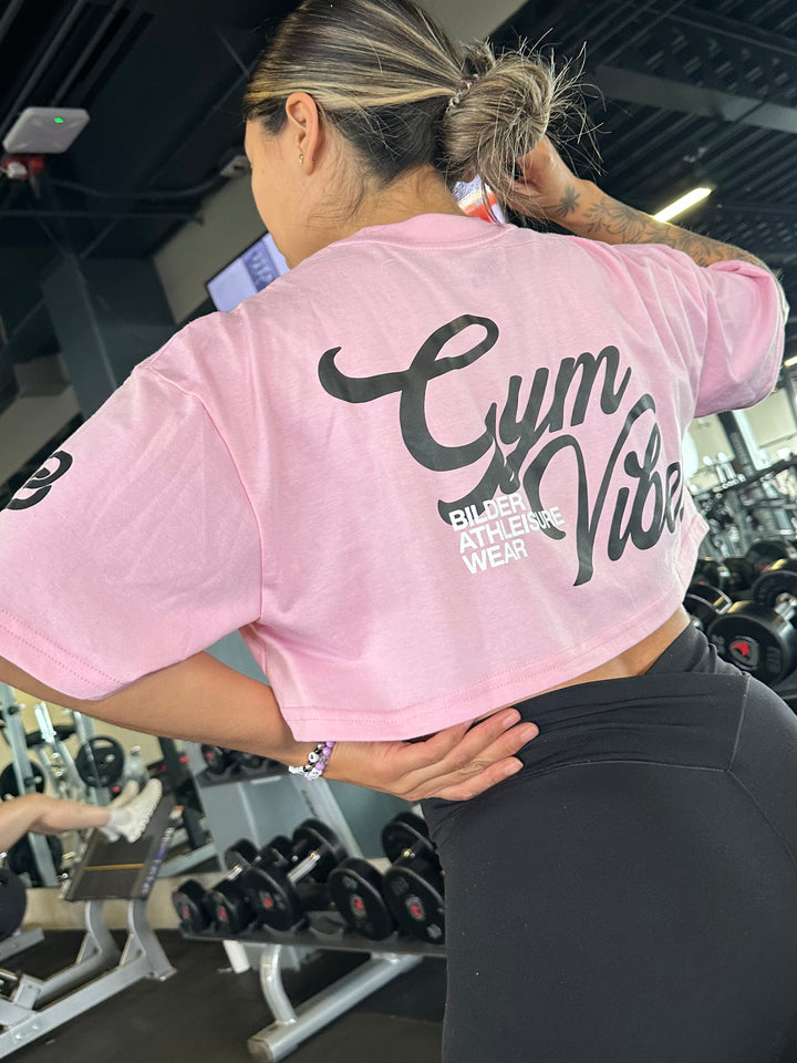 Cropped Oversize Gym Bubblegum