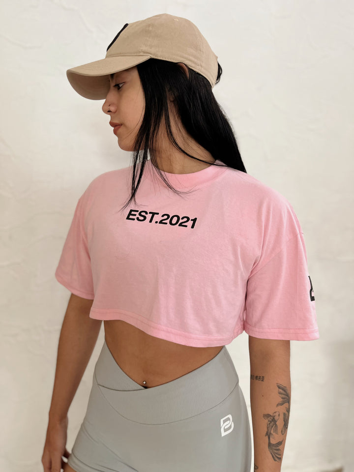 Cropped Oversize Gym Bubblegum