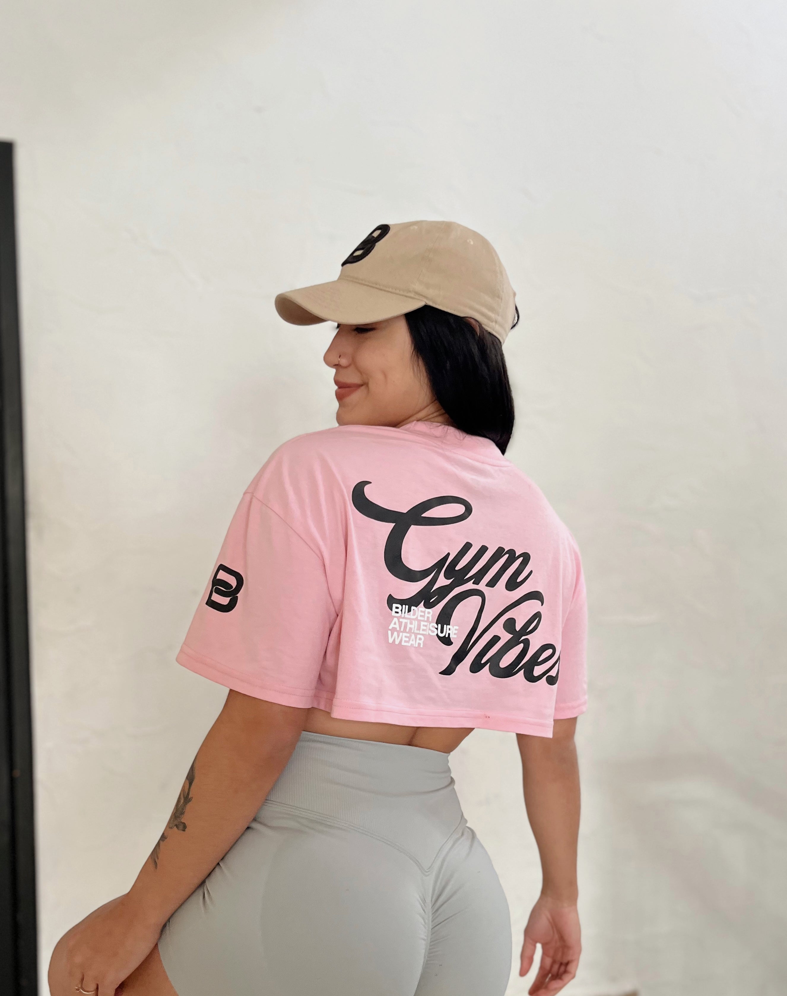 Cropped Oversize Gym Bubblegum