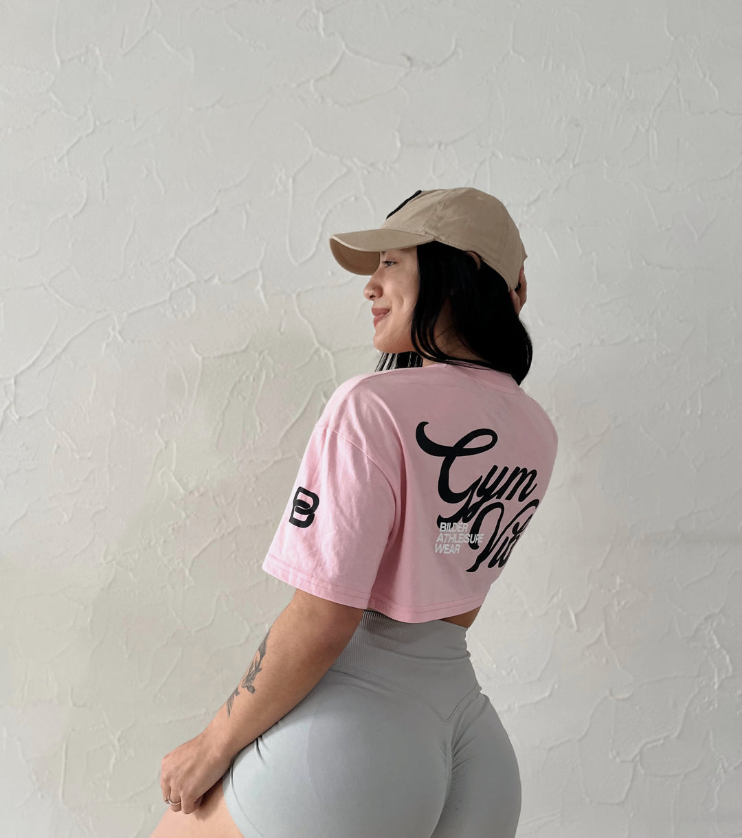 Cropped Oversize Gym Bubblegum